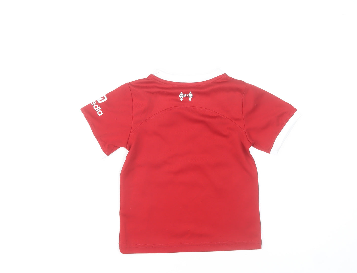 Nike Boys Red Liverpool LFC Football Jersey 16 Years Short Sleeve T-Shirt