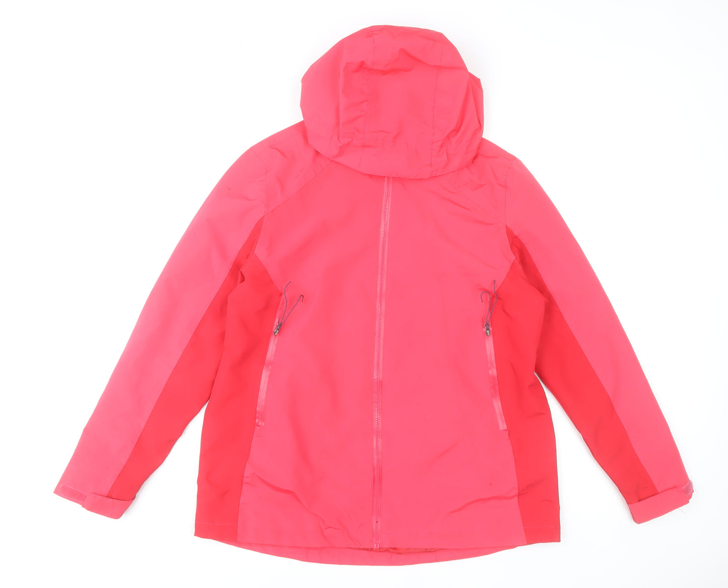 Rocktrail Women’s Pink Hooded Rain Coat Jacket Size 14 Waterproof