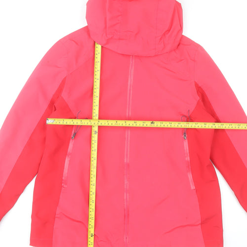 Rocktrail Women’s Pink Hooded Rain Coat Jacket Size 14 Waterproof