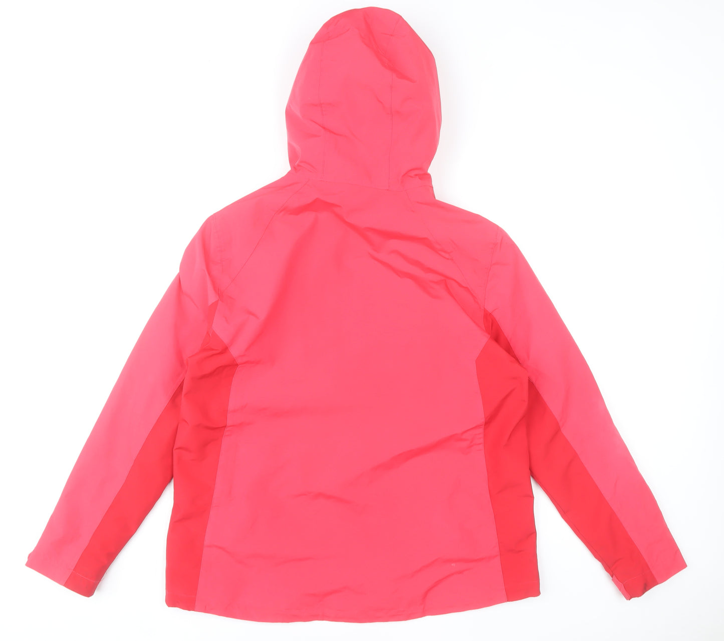 Rocktrail Women’s Pink Hooded Rain Coat Jacket Size 14 Waterproof