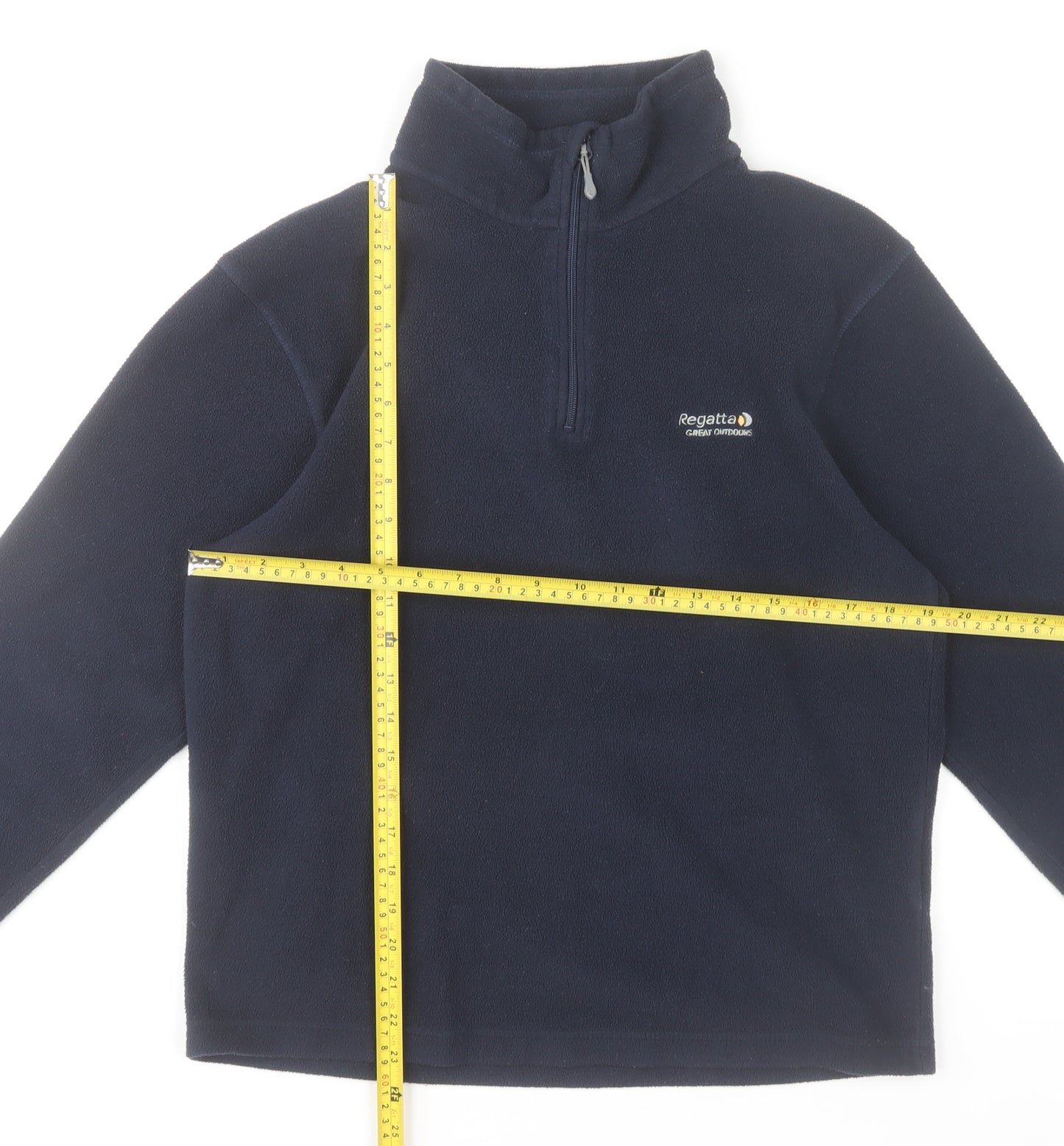 Regatta Men’s Blue Fleece 1/4 Zip Pullover Sweatshirt Size S