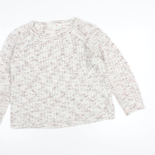 Inspire Collection Women's Beige Chunky Knit Pullover Jumper S