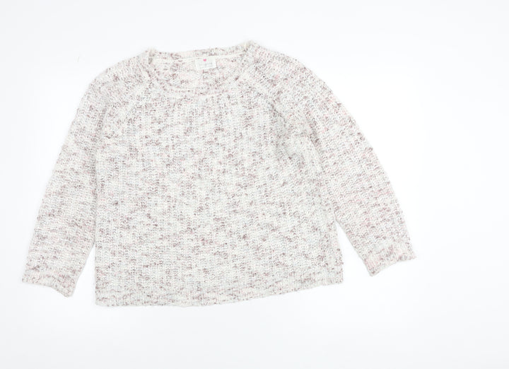 Inspire Collection Women's Beige Chunky Knit Pullover Jumper S
