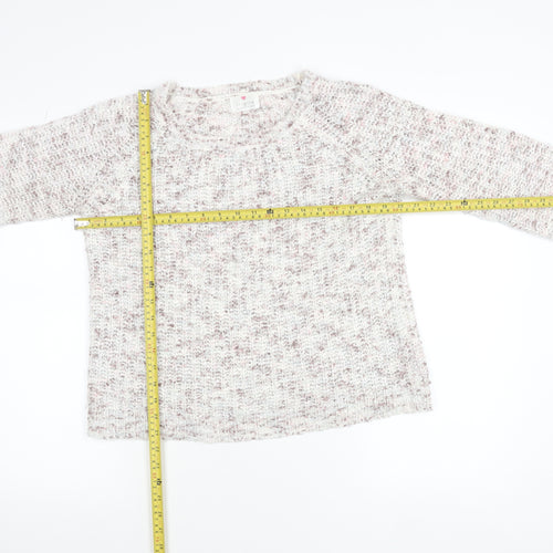 Inspire Collection Women's Beige Chunky Knit Pullover Jumper S
