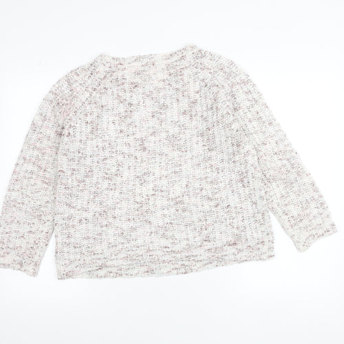 Inspire Collection Women's Beige Chunky Knit Pullover Jumper S