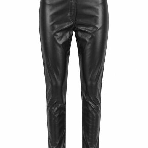 Boohoo Women Black Faux Leather Skinny Trousers UK 6