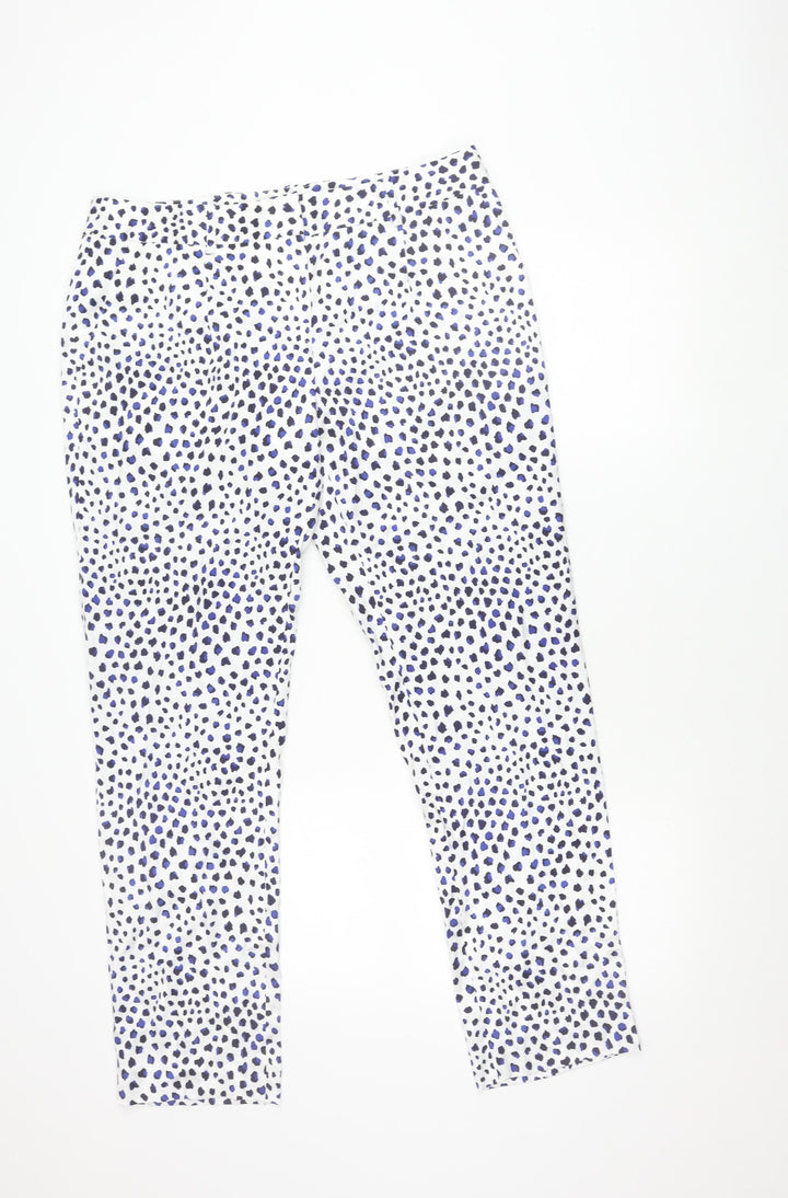 Fenn Wright Manson Women's Multicoloured Animal Print Viscose Trousers Size 16