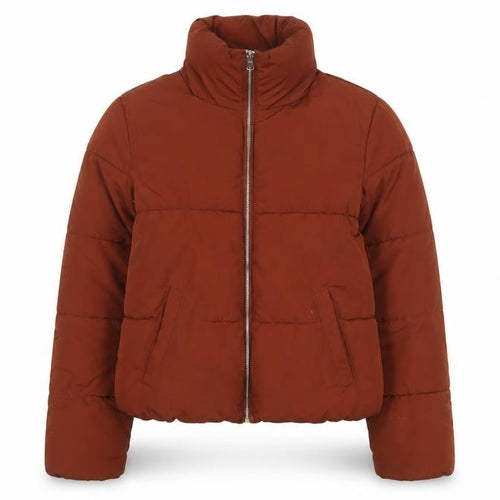 Jacqueline de Yong Women’s Brown Puffer Jacket Size S Winter Coat