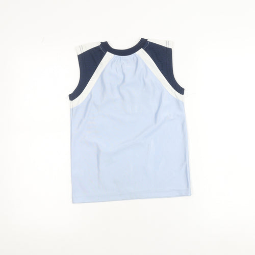 Rebel Active Boys Blue Sleeveless Football Tank Top 5-6 Years