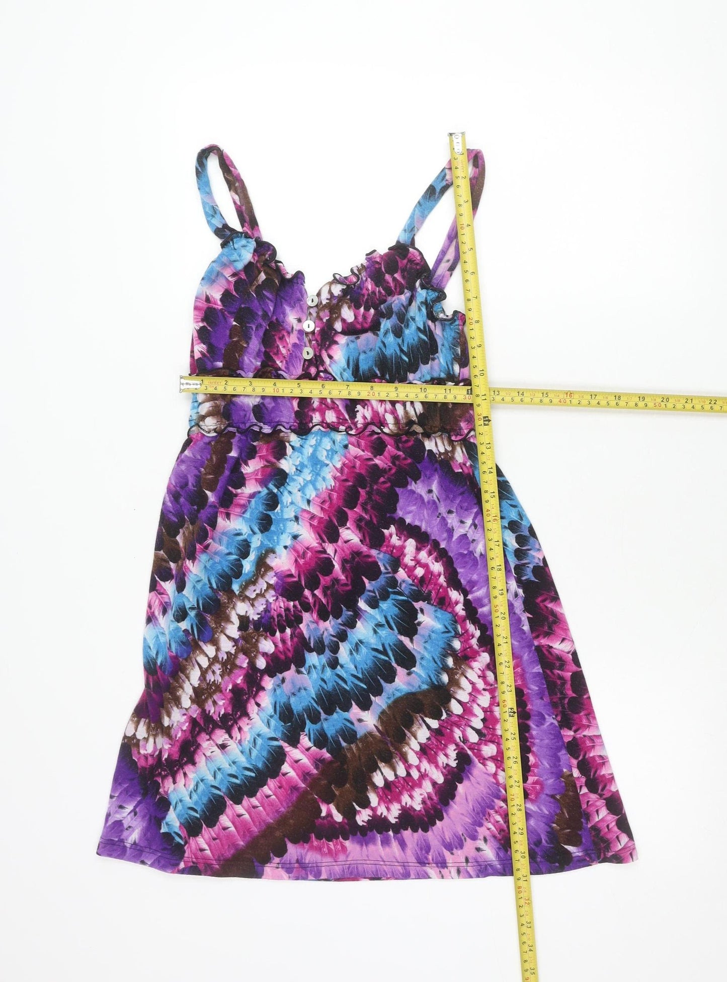 Lucy Love Women's Multicoloured Camisole Tank Top Size L Rayon Blend