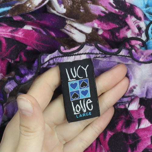 Lucy Love Women's Multicoloured Camisole Tank Top Size L Rayon Blend