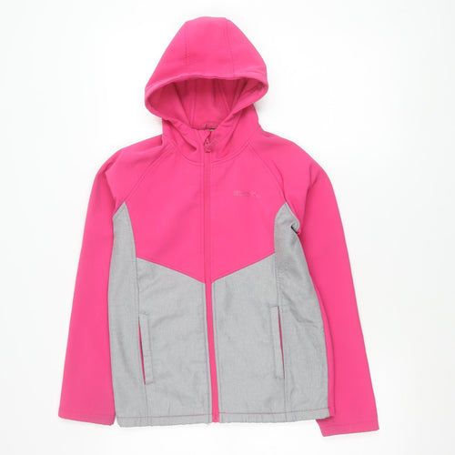Mountain Warehouse Girls Pink Soft Shell Hooded Jacket 11-12 Years