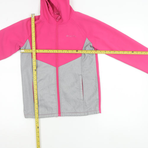 Mountain Warehouse Girls Pink Soft Shell Hooded Jacket 11-12 Years