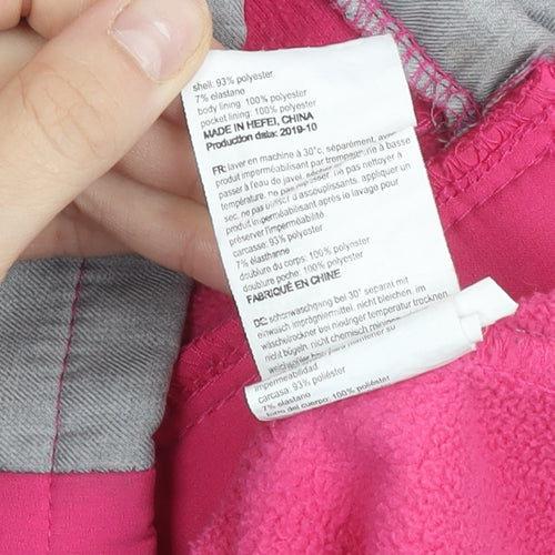 Mountain Warehouse Girls Pink Soft Shell Hooded Jacket 11-12 Years