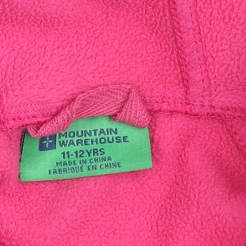 Mountain Warehouse Girls Pink Soft Shell Hooded Jacket 11-12 Years