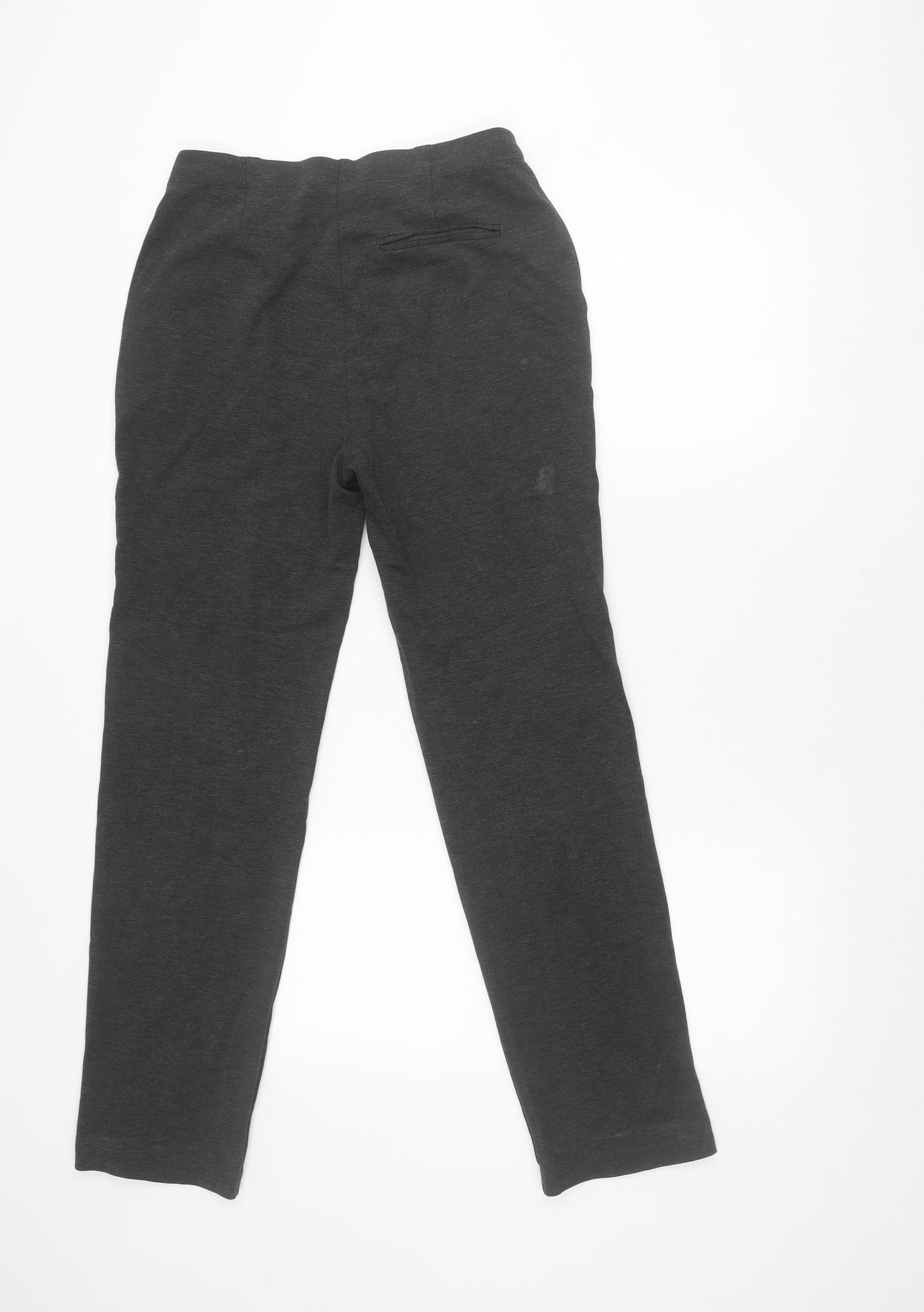 Marks and Spencer Womens Grey Size 10 Slim Fit Knit Trousers