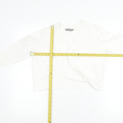 Principles Women’s Ivory V-Neck Knit Cardigan Size 14