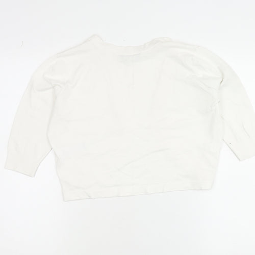Principles Women’s Ivory V-Neck Knit Cardigan Size 14