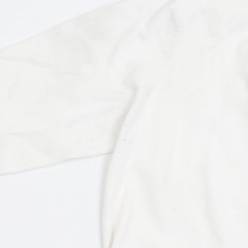 Principles Women’s Ivory V-Neck Knit Cardigan Size 14