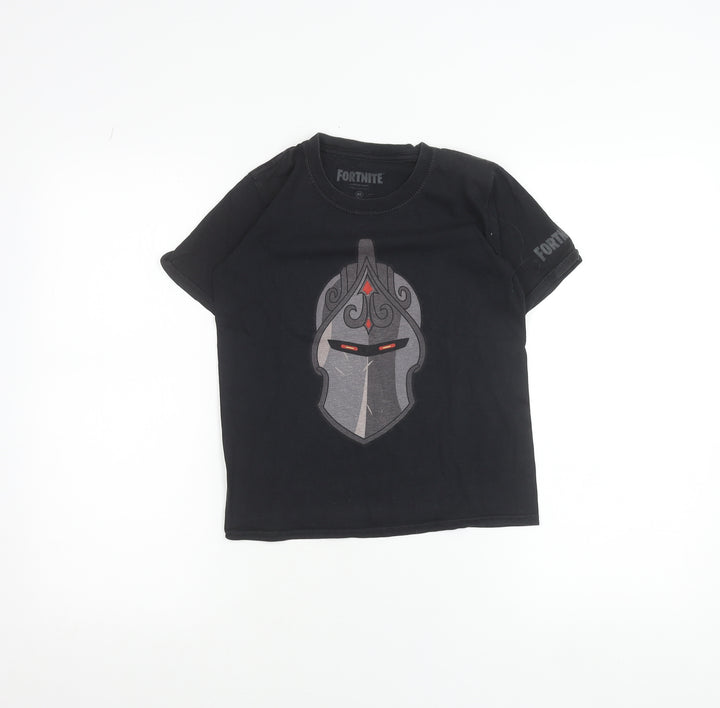 Fortnite Teens Black Graphic Cotton Short Sleeve T-Shirt M