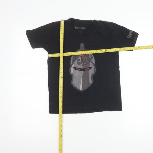 Fortnite Teens Black Graphic Cotton Short Sleeve T-Shirt M