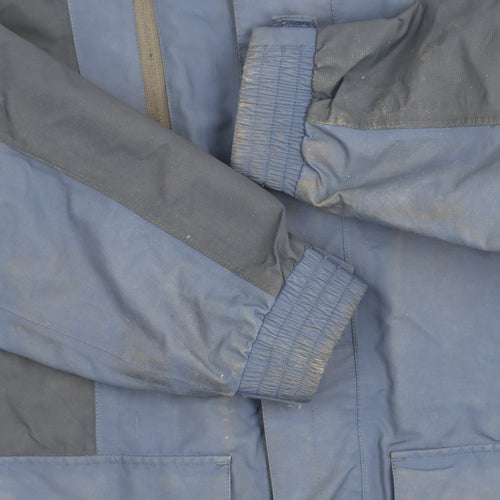 Maine New England Men's Blue Waterproof Parka Jacket Size S