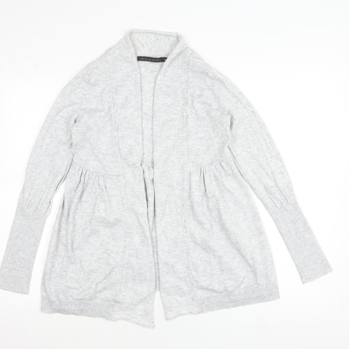 Next Maternity Grey Cotton Knit Open Cardigan Women’s Size 10