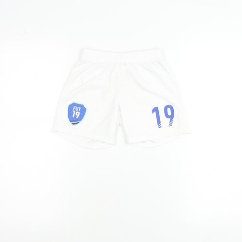 EA Sports Boys White Athletic Football Shorts 5-6 Years
