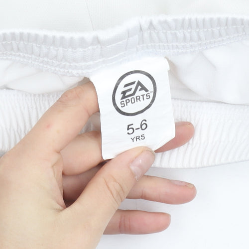 EA Sports Boys White Athletic Football Shorts 5-6 Years