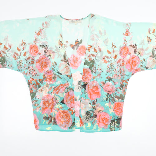 Parisian Collection Women's Multicoloured Floral Kimono Blouse Size 8