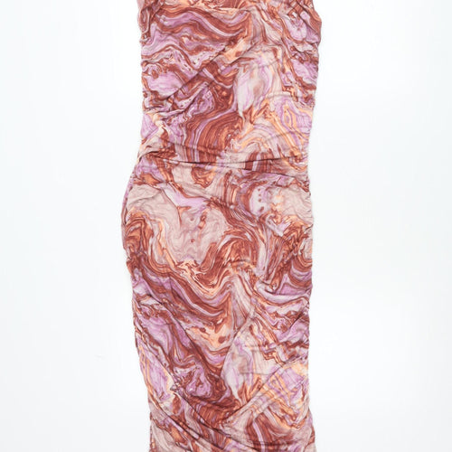 ASOS Design Women’s Multicoloured Strapless Bodycon Dress Size 12 Tall