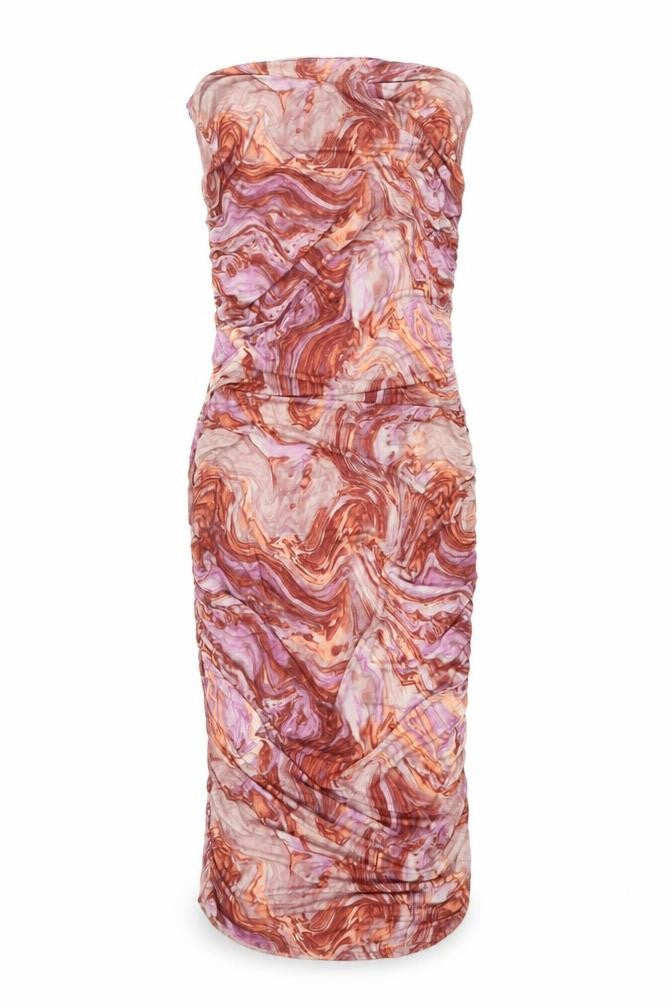 ASOS Design Women’s Multicoloured Strapless Bodycon Dress Size 12 Tall