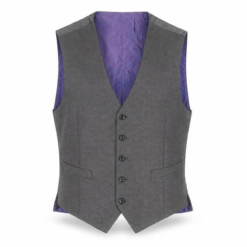 Daniel Grahame Men's Grey Waistcoat 42 Classic Formal Tweed Style