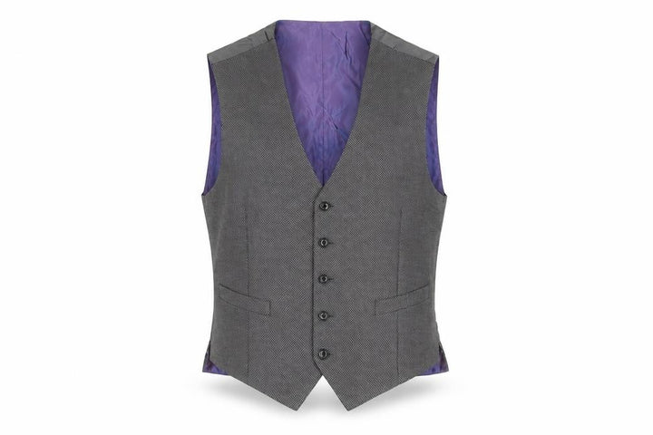Daniel Grahame Men's Grey Waistcoat 42 Classic Formal Tweed Style
