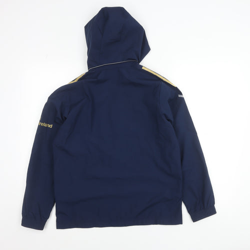 Adidas Boys Navy Leinster Rugby Hooded Windbreaker Jacket 11-12 Years