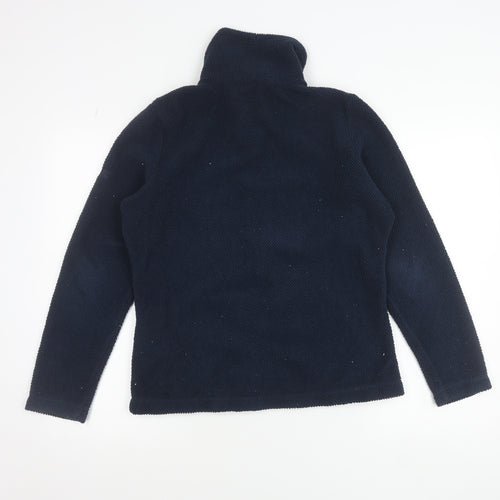 Regatta Womens Blue Fleece Full Zip Jacket UK 12 Outdoor Warm Layer