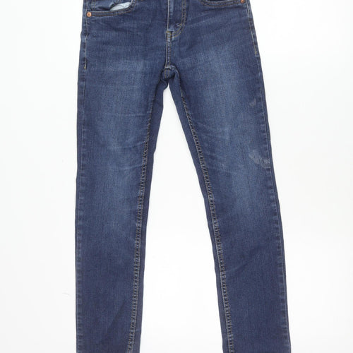 Levi's Girls Blue 512 Slim Taper Jeans 12 Years Cotton Denim Stretch