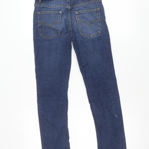 Levi's Girls Blue 512 Slim Taper Jeans 12 Years Cotton Denim Stretch