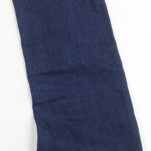 Levi's Girls Blue 511 Slim Jeans Size 12 Years Mid Rise Denim