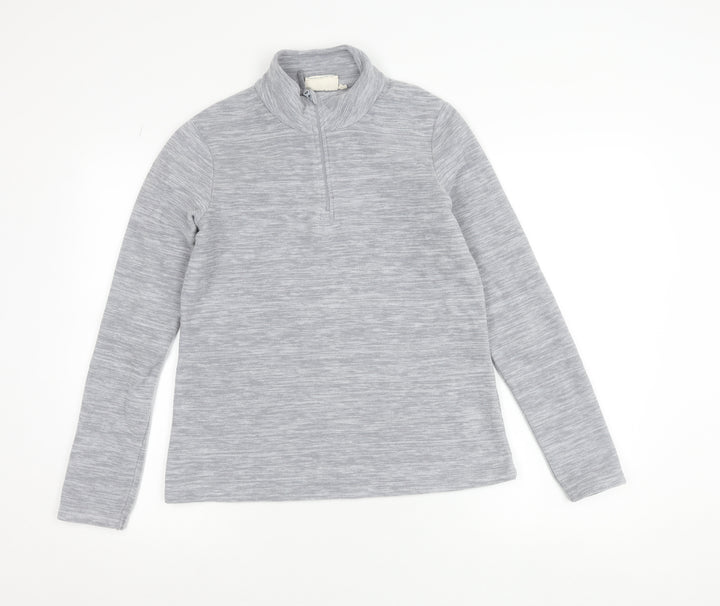 Mountain Warehouse Women’s Grey 1/2 Zip Fleece Sweatshirt UK 10