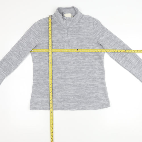 Mountain Warehouse Women’s Grey 1/2 Zip Fleece Sweatshirt UK 10