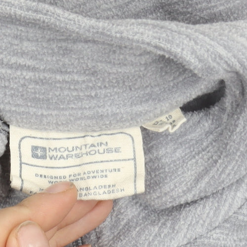 Mountain Warehouse Women’s Grey 1/2 Zip Fleece Sweatshirt UK 10