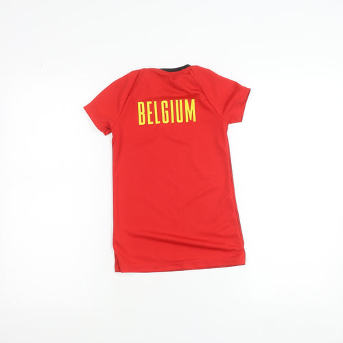 HEMA Boys Red Belgium Football Jersey T-Shirt 3-4 Years Polyester