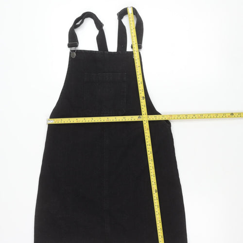 Denim Co. Womens Black Size 6 Denim Pinafore Dress