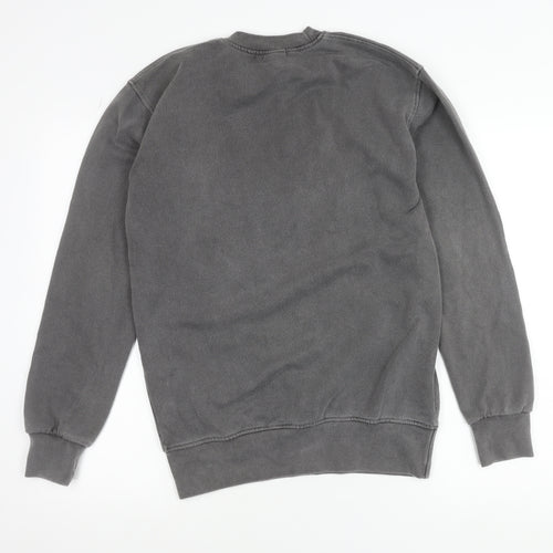 PrettyLittleThing Women Grey XS Wyoming Graphic Pullover Sweatshirt