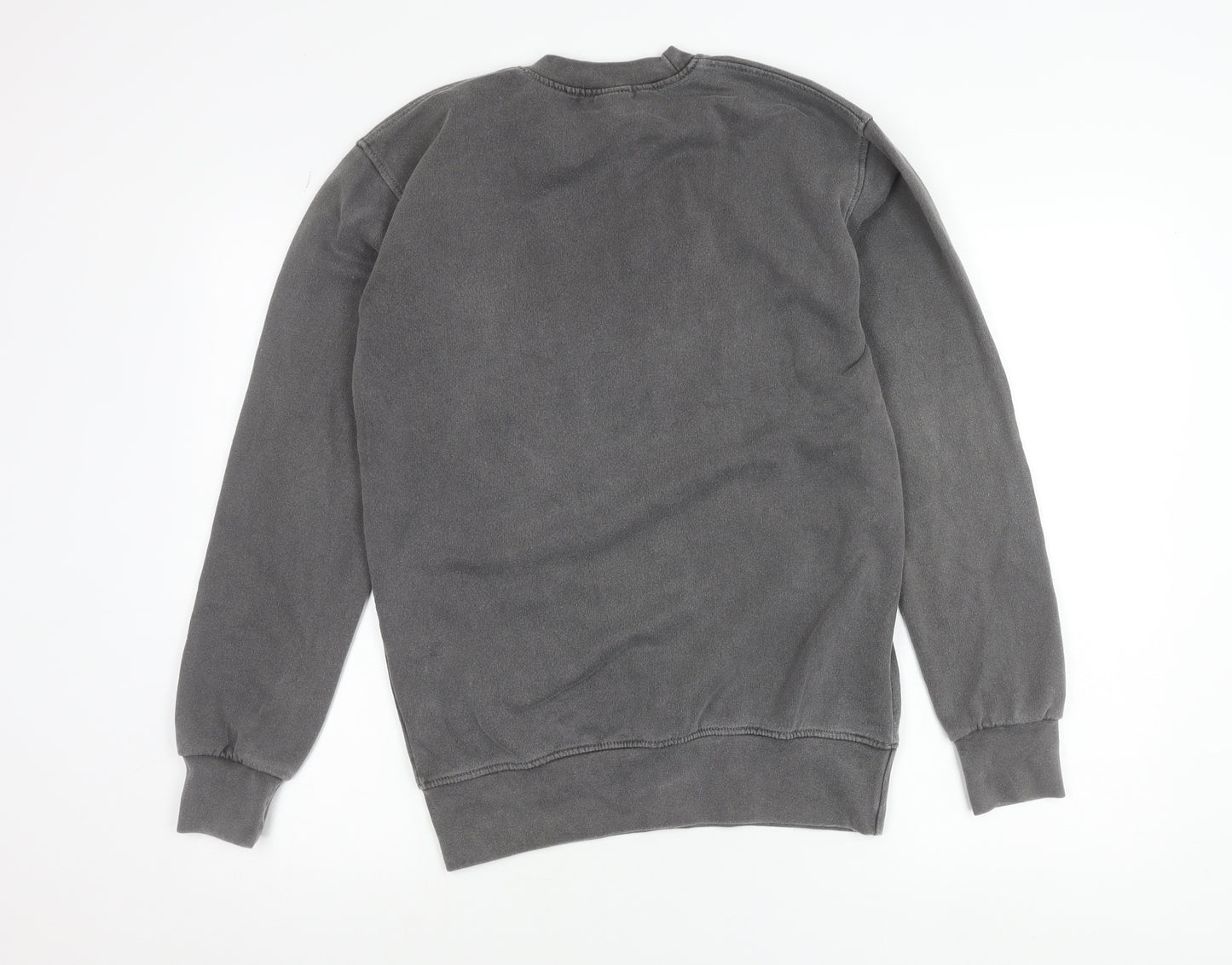 PrettyLittleThing Women Grey XS Wyoming Graphic Pullover Sweatshirt