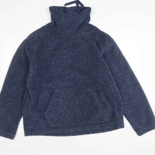 Marks and Spencer North Coast Blue Fleece Pullover Sweatshirt L Womens
