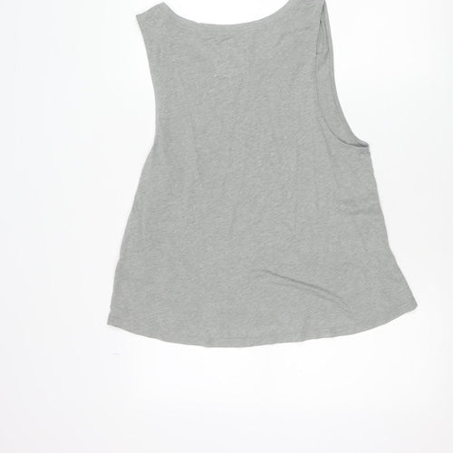 Abercrombie & Fitch Men's Grey Sleeveless Graphic T-Shirt Size L
