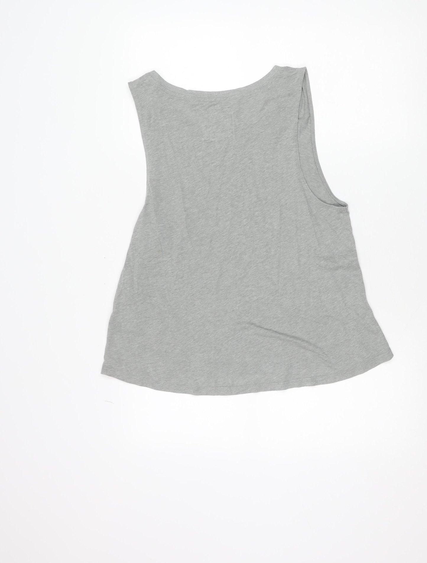Abercrombie & Fitch Men's Grey Sleeveless Graphic T-Shirt Size L