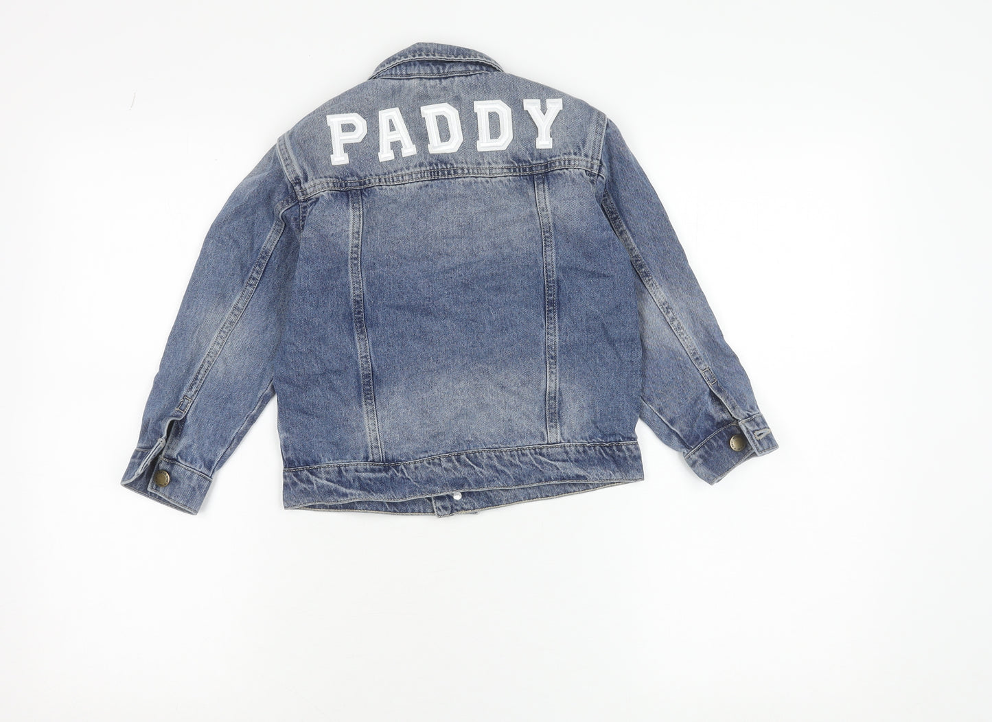 Next Girls Blue Denim Jacket 5 Years Button Up Classic Style